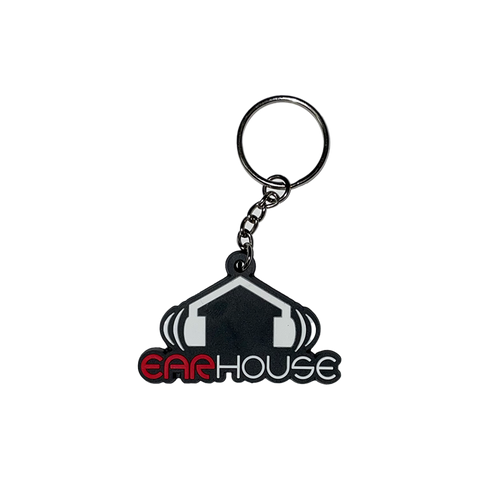 Ear House Logo Rubber Keychain